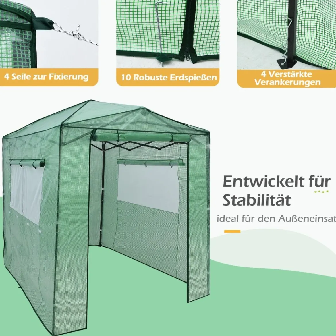 Sonnenschirm mit LED-Solar-Beleuchtung Drehbar Ampelschirm für Garten Ø 300 cm Blau