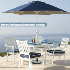 Sonnenschirmständer 15 kg Schirmständer für Schirmstangen von 35/38/48 mm