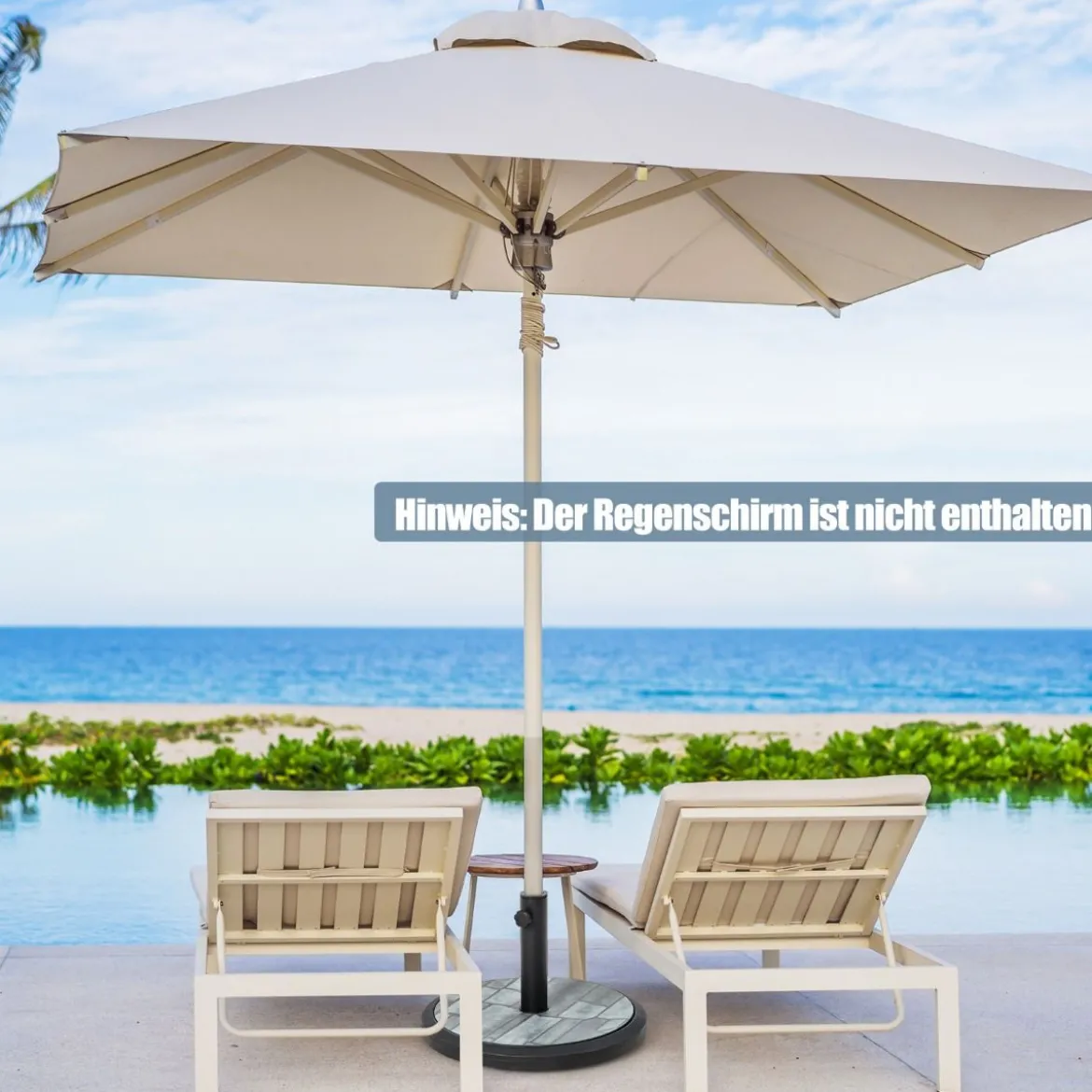 Sonnenschirmständer 15 kg Schirmständer für Schirmstangen von 35/38/48 mm