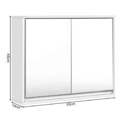 Spiegelschrank Badezimmer Badezimmerspiegel mit Ablagen Badezimmerspiegelschrank Weiß