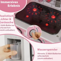 Spielküchen-Spielzeugset Kinderküche mit Ofen Waschmaschine Mikrowelle Rollenspielküche