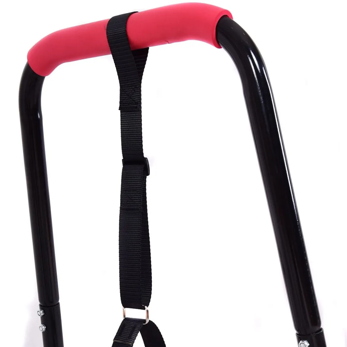 Sports Dip Station Fitness Parallettes Barren Einstellbarer Dip Stand 83 x 69 x 95 cm Schwarz