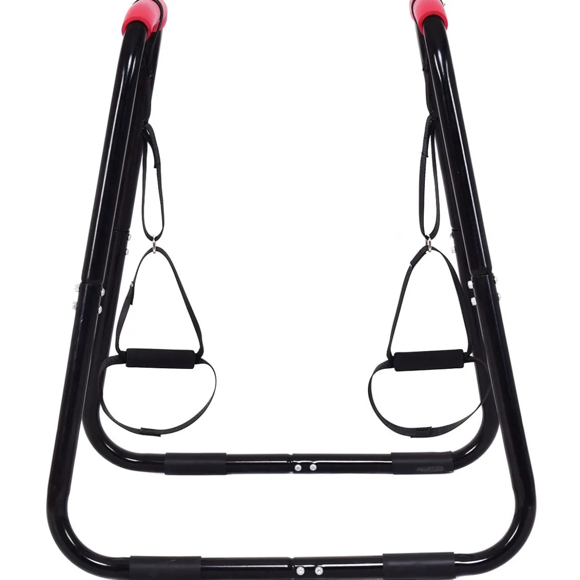 Sports Dip Station Fitness Parallettes Barren Einstellbarer Dip Stand 83 x 69 x 95 cm Schwarz