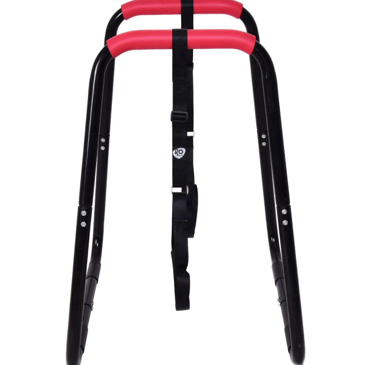Sports Dip Station Fitness Parallettes Barren Einstellbarer Dip Stand 83 x 69 x 95 cm Schwarz