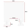 Spuckschutz Plexiglas Thekenaufsatz Acrylglas Schutzwand Hustenschutzschild Transparent