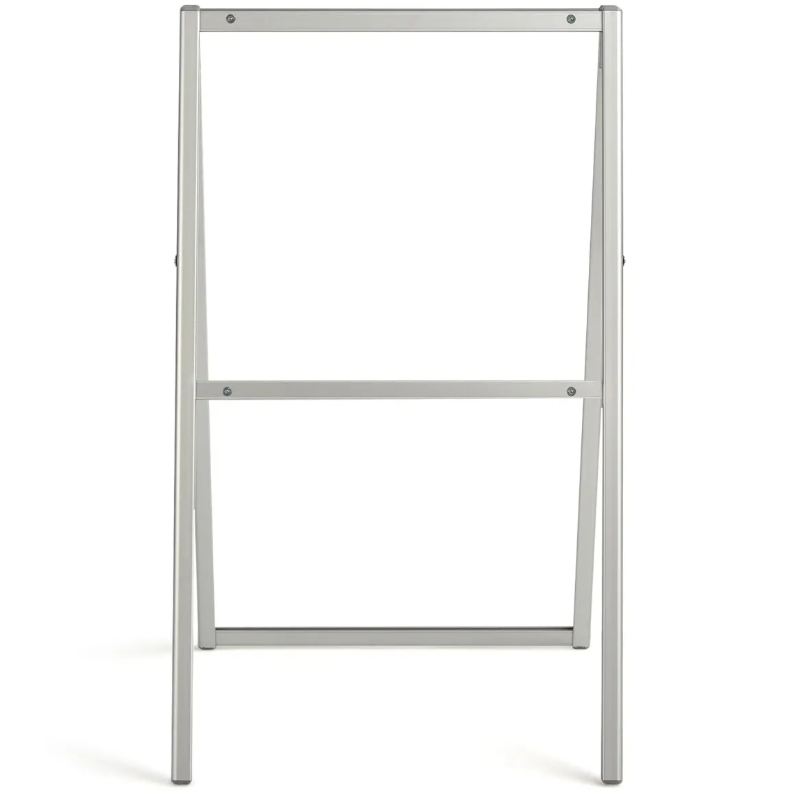 Stabiler doppelseitiger Schildständer mit A-förmigem Rahmen Plakatständer für 60 x 90 cm Poster Silber