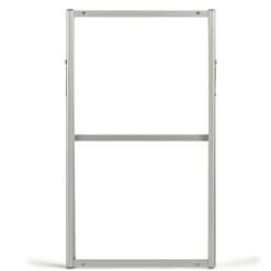 Stabiler doppelseitiger Schildständer mit A-förmigem Rahmen Plakatständer für 60 x 90 cm Poster Silber