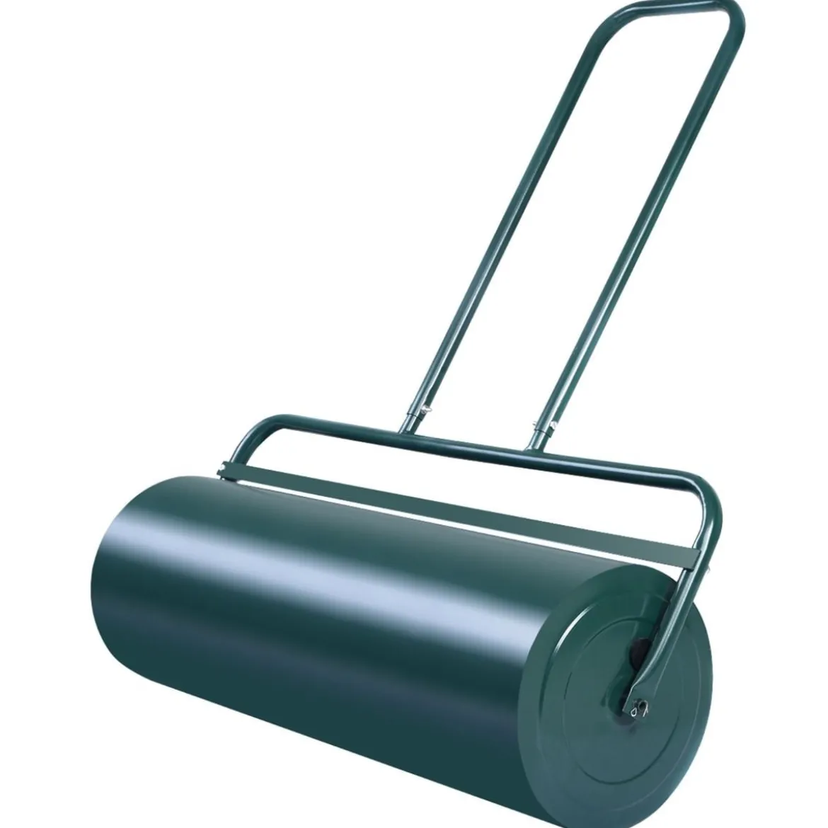 Stahl Rasenroller mit Wasser und Sand Walze Rasenroller mit schwerer Walze Handwalze mit U-förmigem Griff Grün