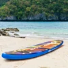 Stand Up Paddling Board Rucksack Pumpe verstellbares Paddel Sicherheitsleine Bungee-Seil und Reparaturset Blau