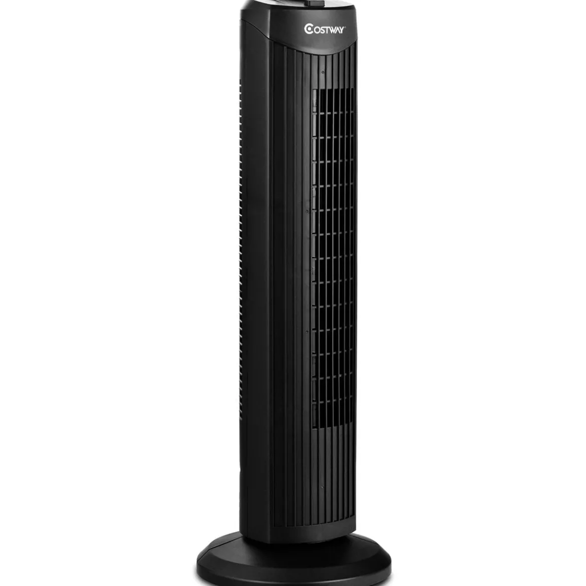 Standventilator schlank & kompakter Turmventilator Säulenventilator 70cm hoch mit 45 Nennleistung im eleganten Schwarz