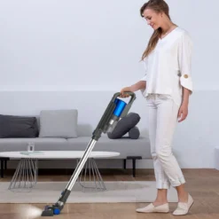 Staubsauger kabellos ultraleicht 6-in-1 Handstaubsauger hohe Saugkraft mit Lithium-Akku Blau