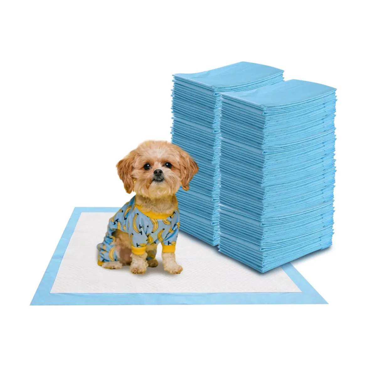 100 Stück Hunde Trainingsunterlagen mit Auslaufsicheres 5-lagiges Design Welpenunterlagen 60 x 60 cm