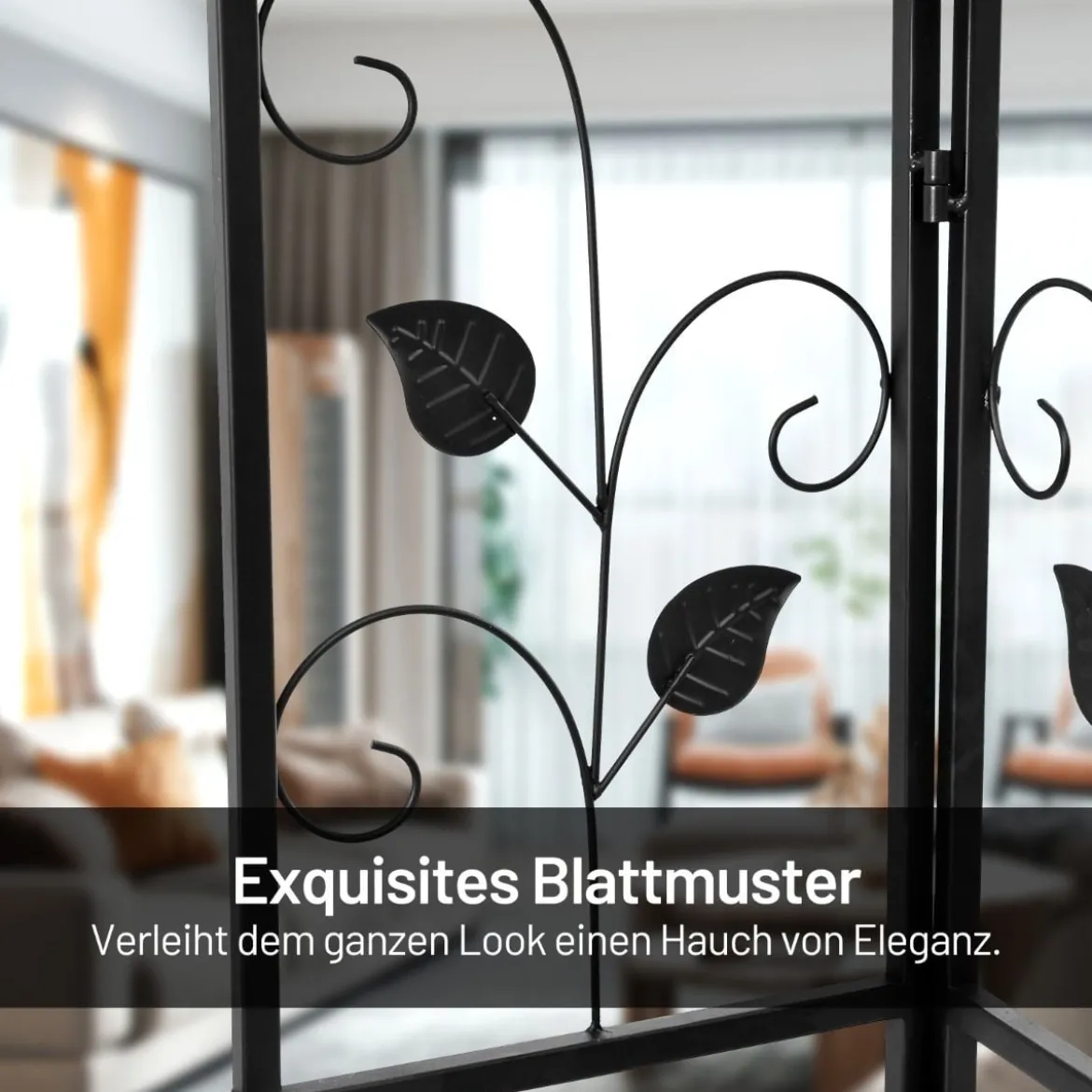 3-stöckiger Eck-Pflanzenständer aus Metall treppenförmiger Blumentopfhalter hübsches Pflanzenregal mit Blattmustern