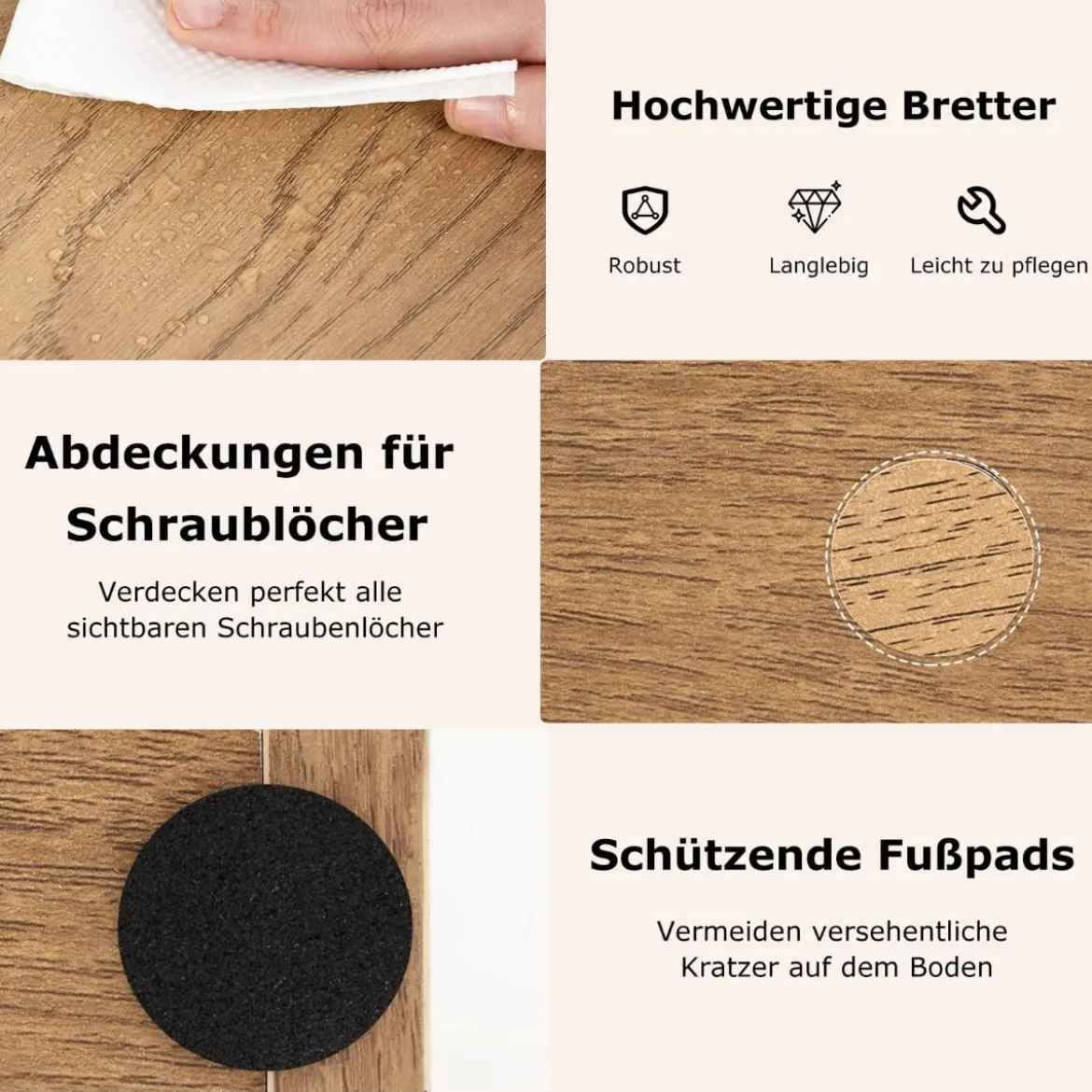 12-stöckiges Bücherregal Displayständer mit Anti-Kipp-Sicherungen Baumförmiges Standregal 65 x 20 x 162 cm