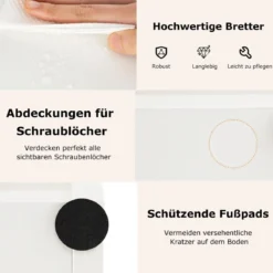 12-stöckiges Bücherregal Displayständer mit Anti-Kipp-Sicherungen Baumförmiges Standregal 65 x 20 x 162 cm