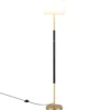 Stehlampe 165 cm Stehleuchte mit Leinen-Lampenschirm E27 Fassung & Fußschalter