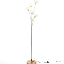 Stehlampe in Löwenzahnform Moderne Standleuchte Dekorative Stehleuchte mit Metallrahmen 28 x 180 cm