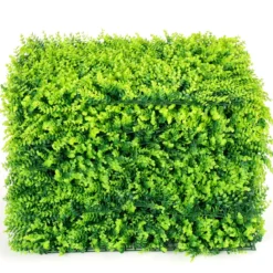 12 Stk. Künstliches Pflanzenwand Hecke Efeublättern Sichtschutz Heckenpflanze Windschutz für Garten 40,5 x 59 cm