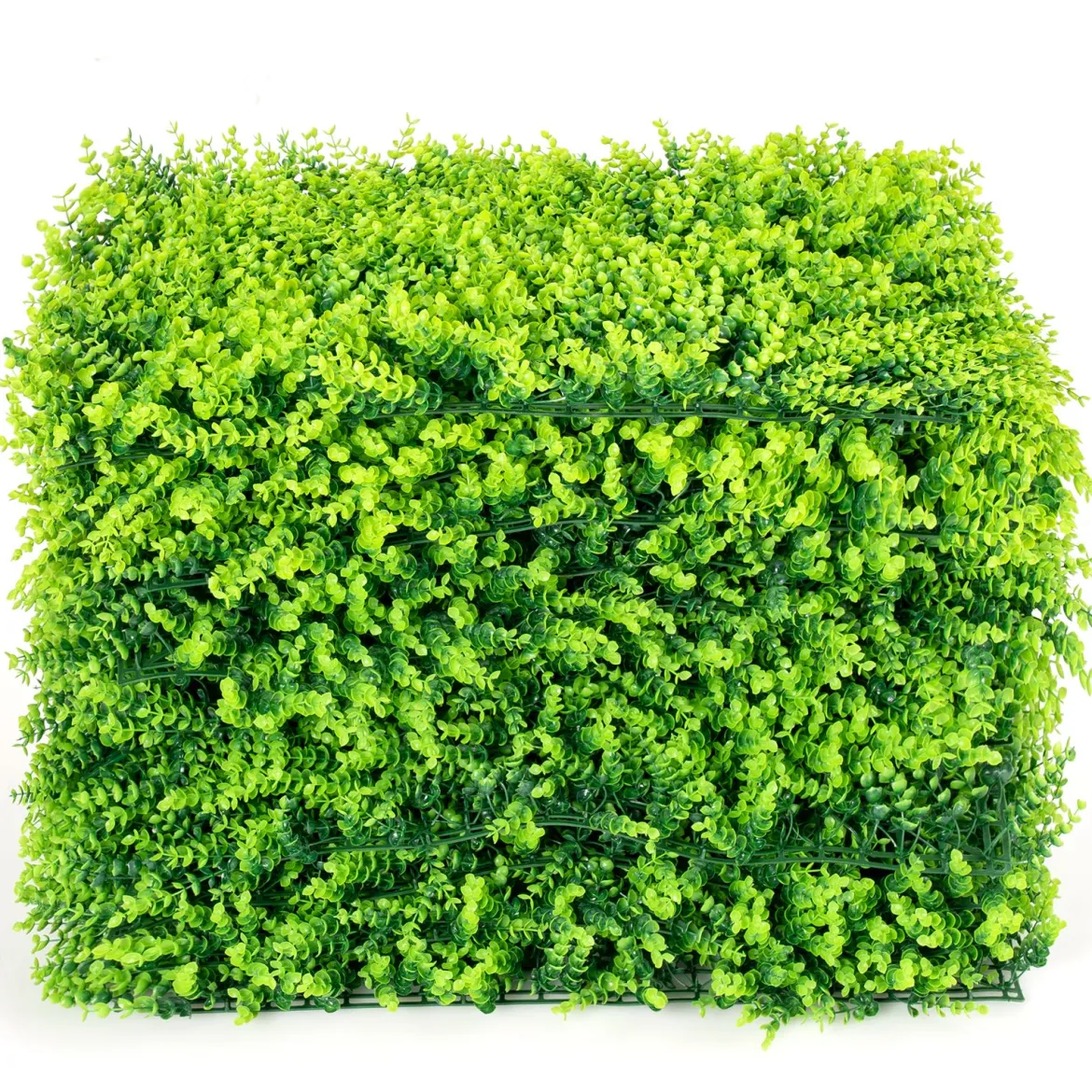 12 Stk. Künstliches Pflanzenwand Hecke Efeublättern Sichtschutz Heckenpflanze Windschutz für Garten 40,5 x 59 cm