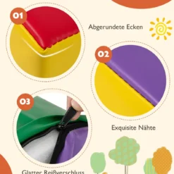 6 STK. Schaumstoffbausteine Riesenbausteine zum Toben und Klettern Softbausteine aus Schaumstoff