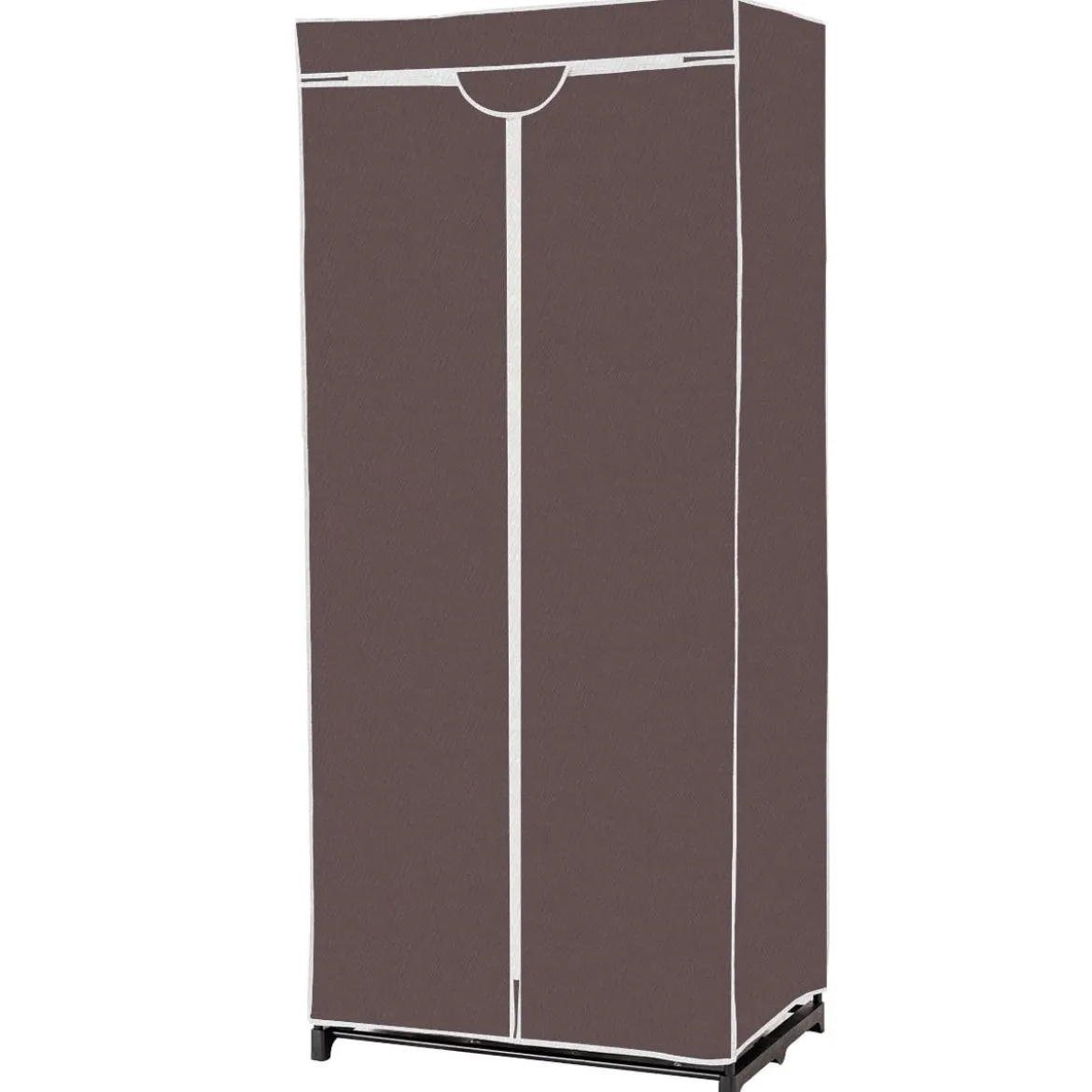 Stoff Kleiderschrank mit Kleiderstange & Ablage Stoffschrank Faltschrank Stoffkleiderschrank
