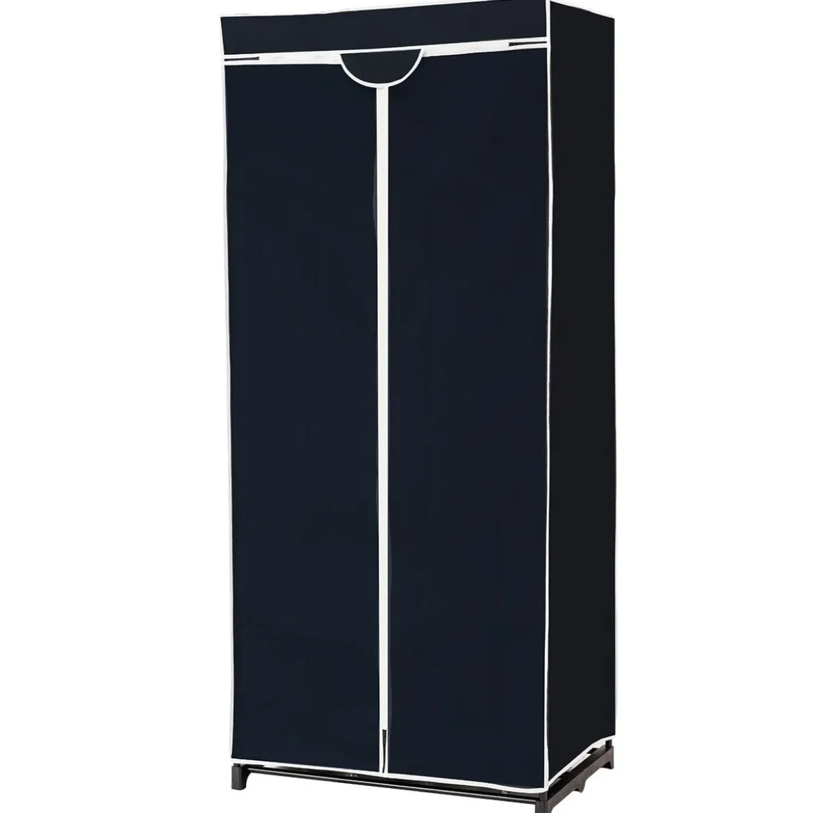 Stoff Kleiderschrank mit Kleiderstange & Ablage Stoffschrank Faltschrank Stoffkleiderschrank