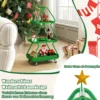 3-stufiger Servierwagen in Weihnachtsbaum-from Rollwagen mit Stern Küchenwagen auf Rollen