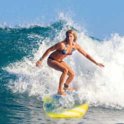 Sup Board Kinder Bodyboard Surfbrett Surfboard Gelb 104 x 52 x 6 cm