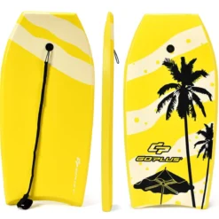 Sup Board Kinder Bodyboard Surfbrett Surfboard Gelb 104 x 52 x 6 cm