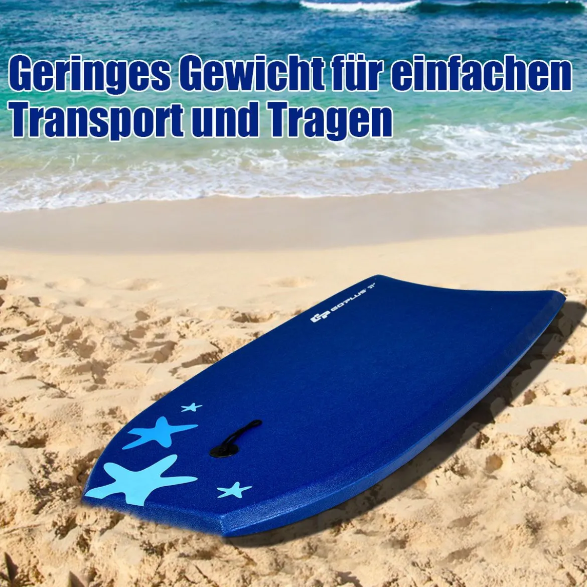 Sup Board Kinder Bodyboard Surfbrett Surfboard Dunkelblau 104 x 52 x 6 cm