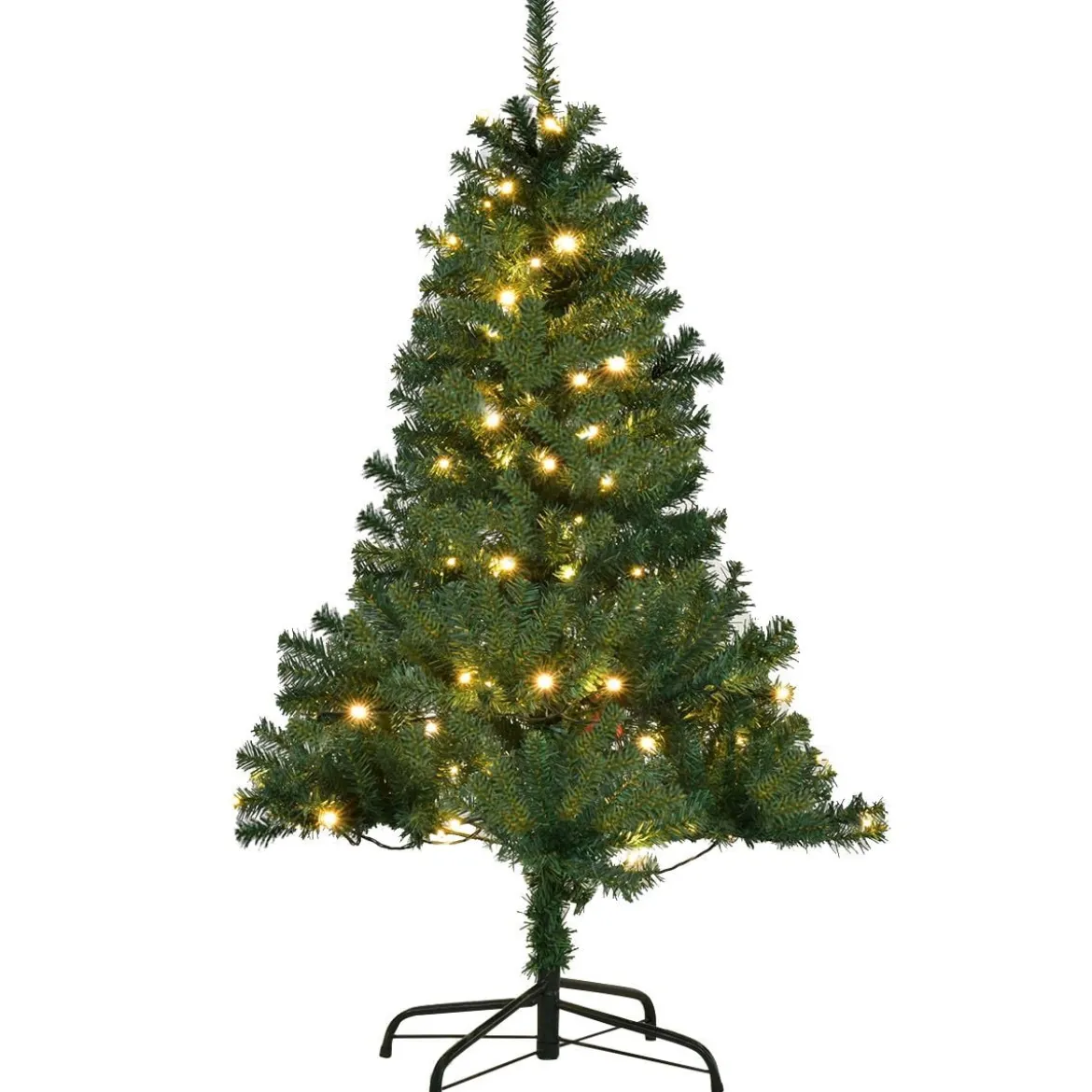 Tannenbaum Künstlicher Weihnachtsbaum mit LED-Lichterketten Christbaum 120/180/210/240/270 cm Grün