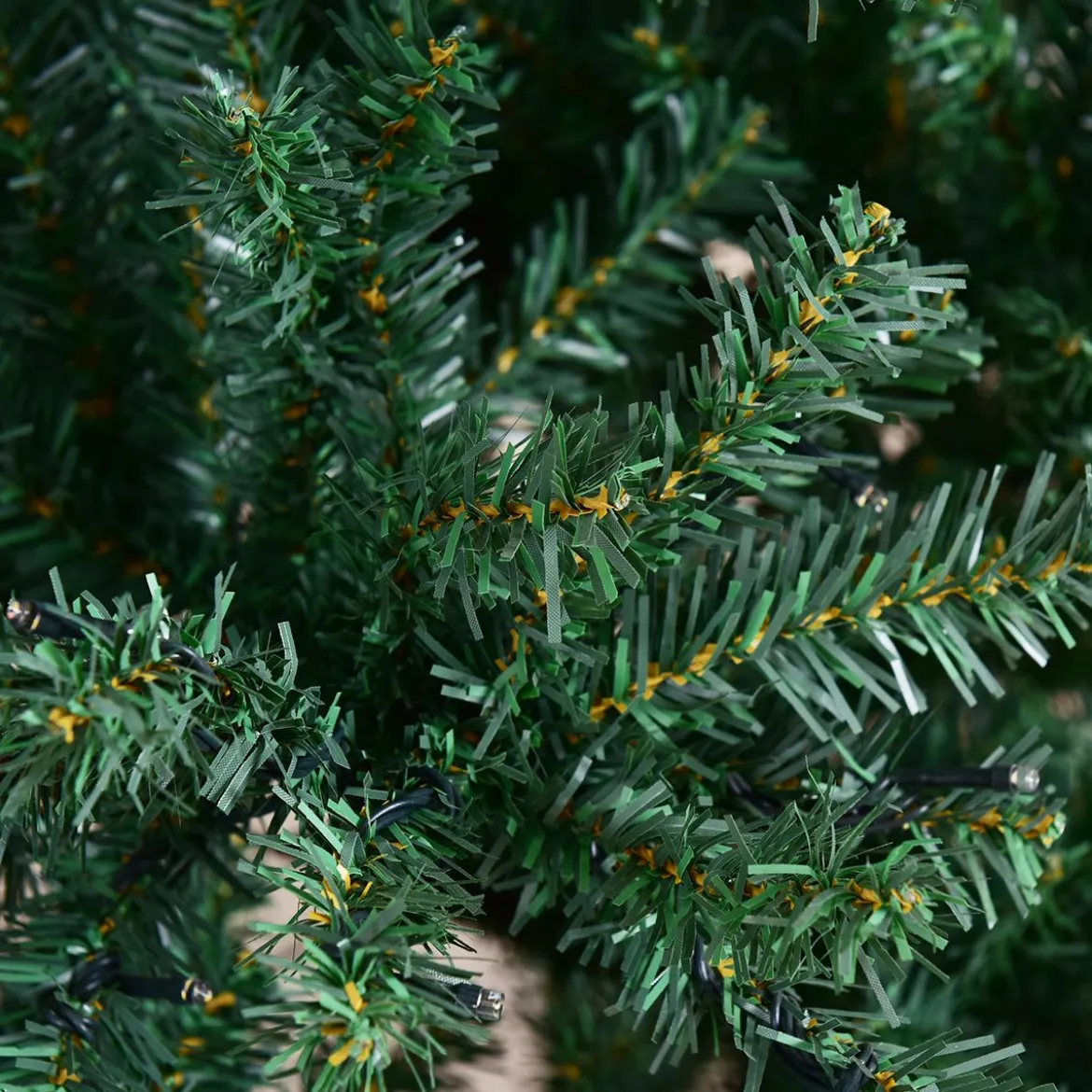 Tannenbaum Künstlicher Weihnachtsbaum mit LED-Lichterketten Christbaum 120/180/210/240/270 cm Grün