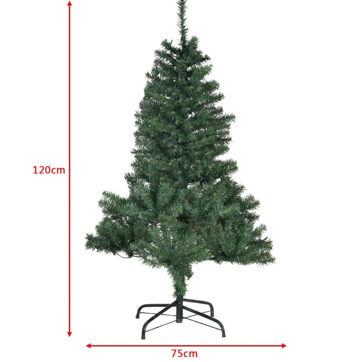 Tannenbaum Künstlicher Weihnachtsbaum mit LED-Lichterketten Christbaum 120/180/210/240/270 cm Grün
