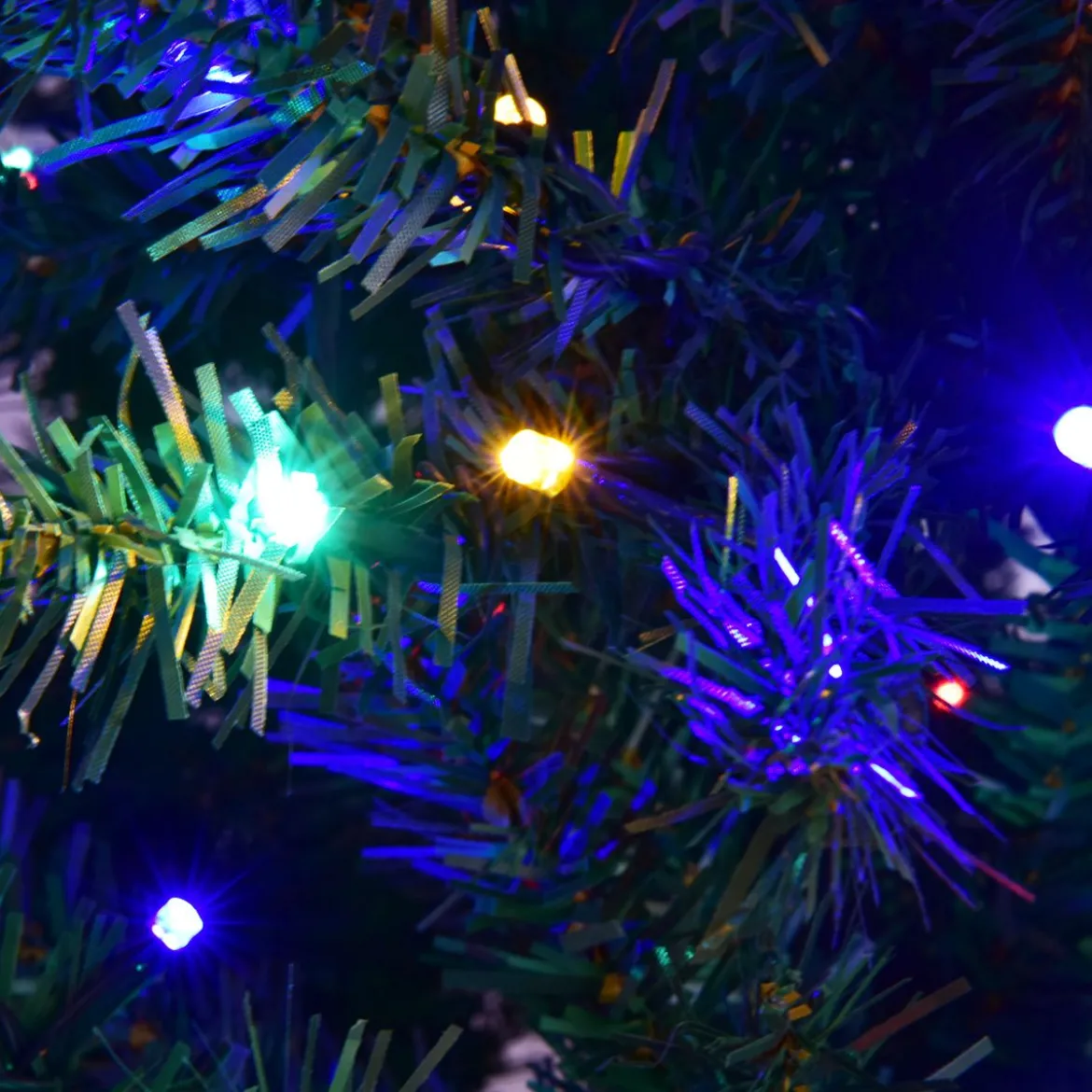 Tannenbaum Künstlicher Weihnachtsbaum mit LED-Lichterketten Christbaum 120/180/210/240/270 cm Grün