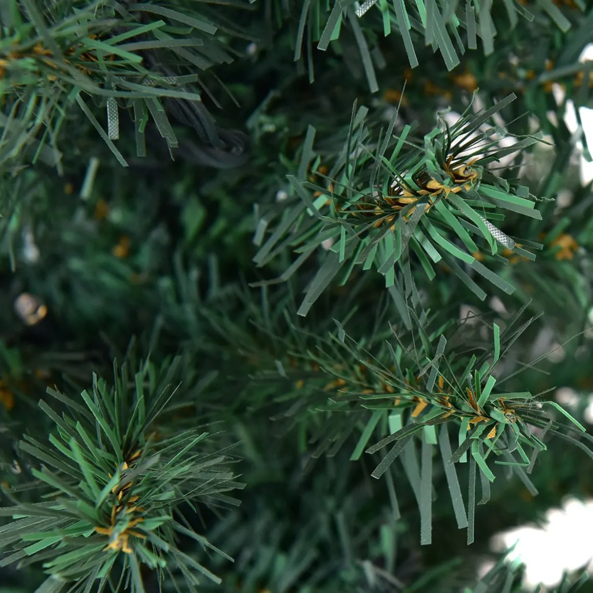 Tannenbaum Künstlicher Weihnachtsbaum mit LED-Lichterketten Christbaum 120/180/210/240/270 cm Grün