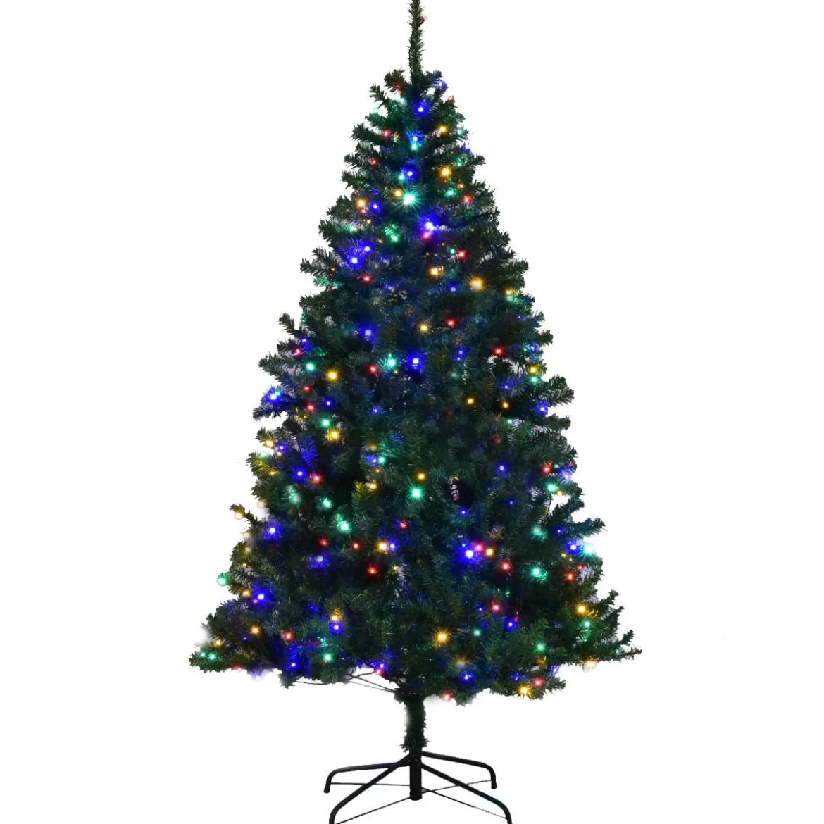 Tannenbaum Künstlicher Weihnachtsbaum mit LED-Lichterketten Christbaum 120/180/210/240/270 cm Grün