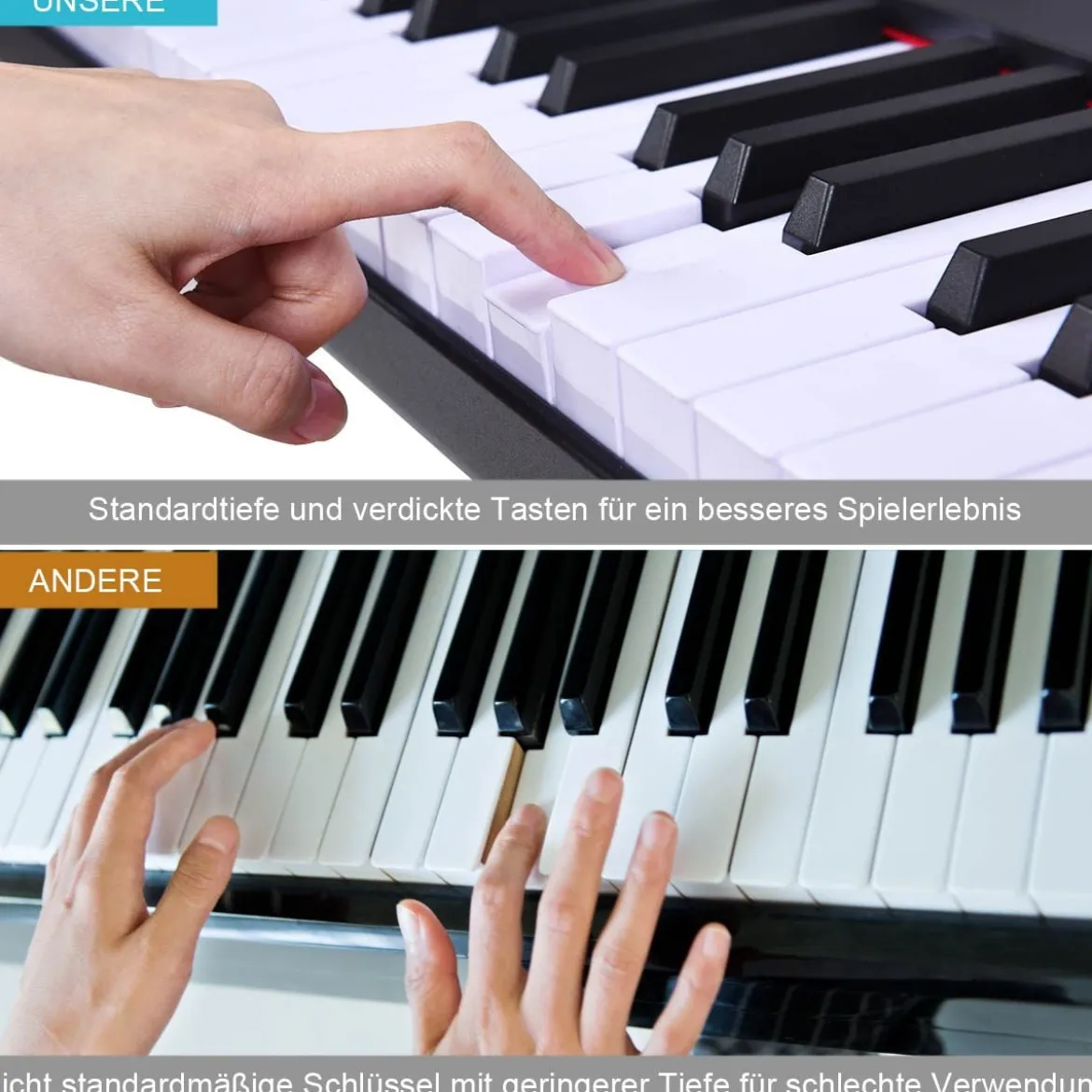 88-tasten Digitales Piano Keyboard elektronisches Klavier Keyboard Tragetasche