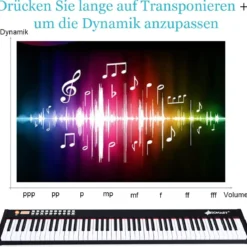 88-tasten Digitales Piano Keyboard elektronisches Klavier Keyboard Tragetasche