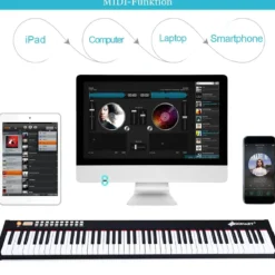 88-tasten Digitales Piano Keyboard elektronisches Klavier Keyboard Tragetasche