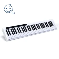 61-Tasten-Digitalpiano hochwertiges mit Tragetasche elektronisches Keyboard 88,5 x 18 x 6,5 cm Weiß