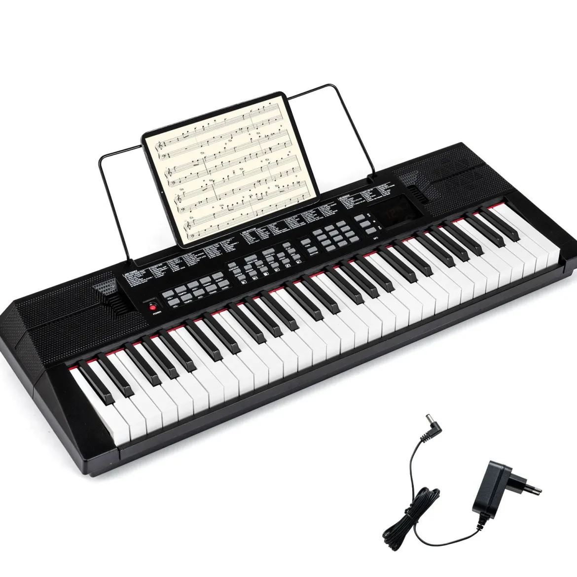 54 Tasten Klavier Keyboard für Anfänger Elektronisches Keyboard Set mit 200 Rhythmen & 200 Klangfarben