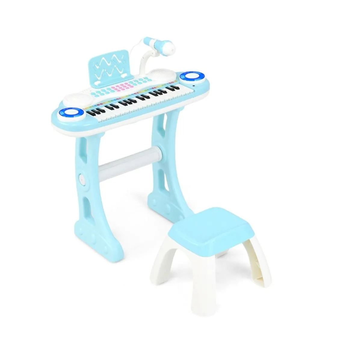 37 Tasten Klaviertastatur mit Licht Elektro Kinder Keyboard Aufnahme & Wiedergabe Spielzeugklavier
