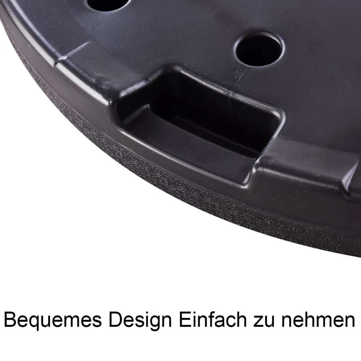4-teiliger Sonneschirm Schirmständer Sonneschirm -Gestell Schirmständer-Satz Sonneschirmständer Schwarz