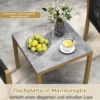 3 Teiliges Bistro Set Geflochtenes Seil mit Kissen für Balkon Terrasse Garten Beige