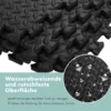 12-teilige Schutzmatte EVA Sportmatte mit Rand Bodenbelag Weichschaum-Puzzleteilmatte Schwarz
