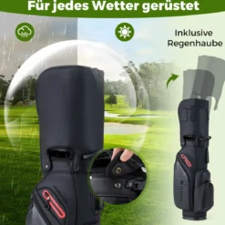 11 Teiliges Golfschläger Set für Rechtshänder mit Golftasche Golf Set Golfschlägersätze Caddy Bag
