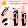 4-teiliges Kinder Golfschläger Set mit Golftasche & Regenhaube für Kinder von 5-7 Jahren Rosa