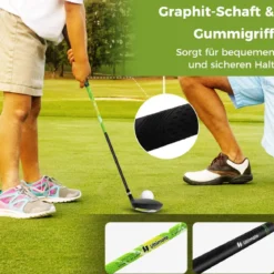 4-teiliges Kinder Golfschläger Set mit Golftasche & Regenhaube für Kinder von 5-7 Jahren Grün