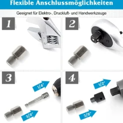 27-teiliges Schraubenausdreher Set mit Kasten Profi Linksausdreher Set Bolzenausdreher Set