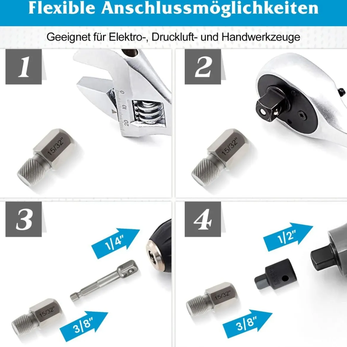 27-teiliges Schraubenausdreher Set mit Kasten Profi Linksausdreher Set Bolzenausdreher Set